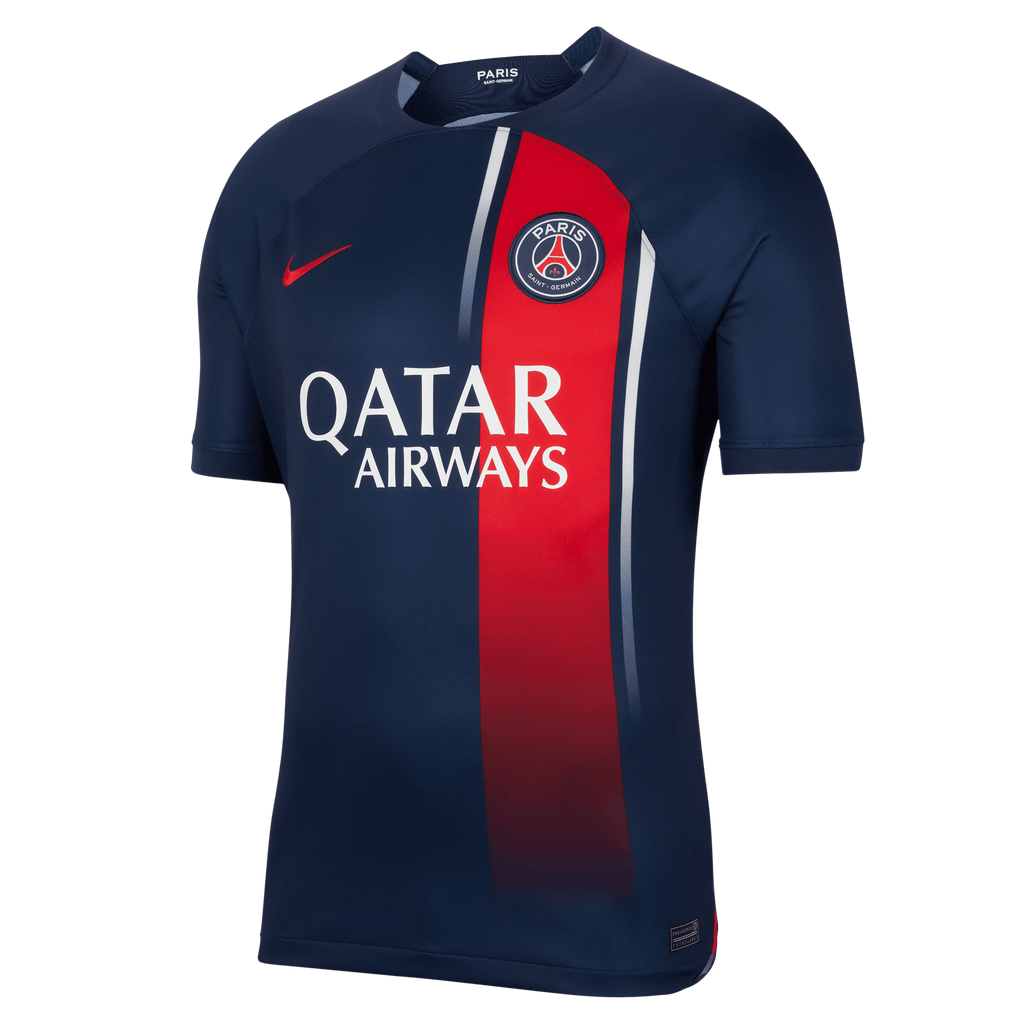 Nike Men Paris Saint-Germain Stadium Home Dri-FIT Soccer Jersey 2023/24 product image 1, provided for visual reference and