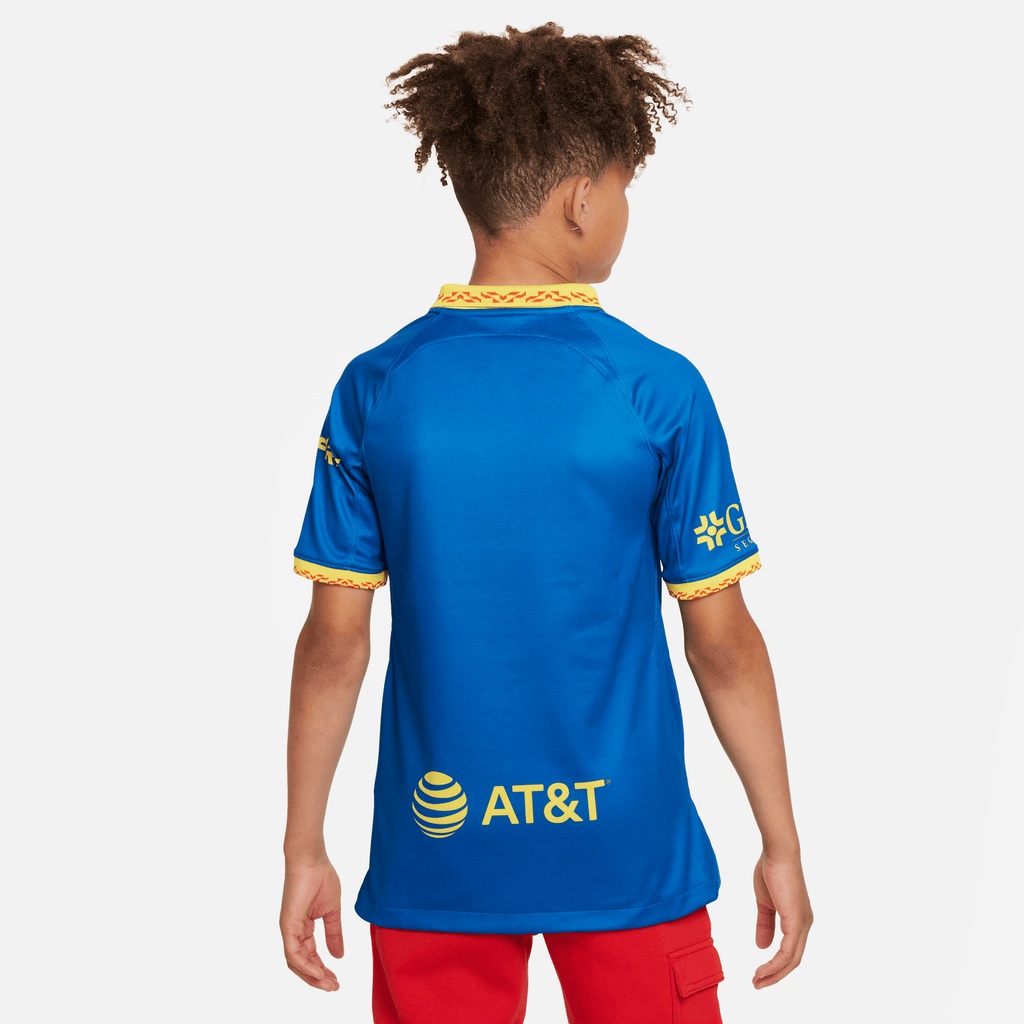 Nike Youth Club América Stadium Away Dri-FIT Soccer Jersey 23/24 product image 2, provided for visual reference and product