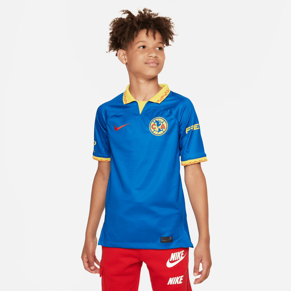 Nike Youth Club América Stadium Away Dri-FIT Soccer Jersey 23/24 product image 1, provided for visual reference and product