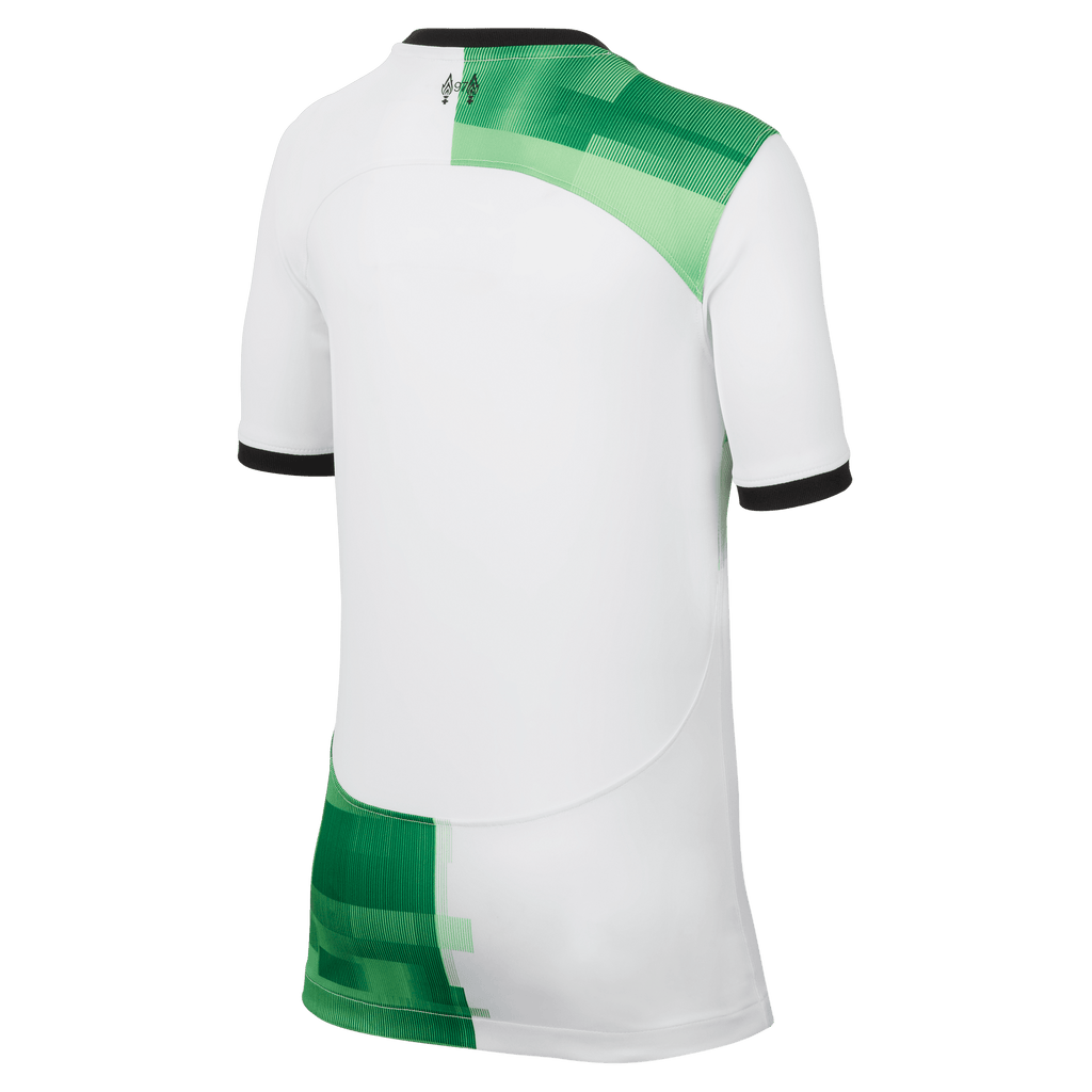 Nike Youth Liverpool FC Stadium Away Dri-FIT Soccer Jersey 23/24 product image 2, provided for visual reference and product