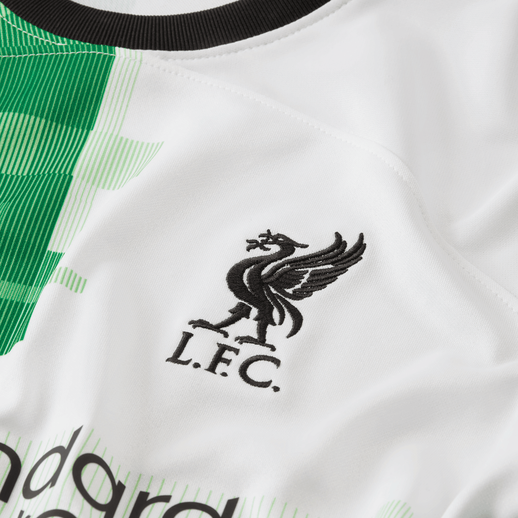 Nike Youth Liverpool FC Stadium Away Dri-FIT Soccer Jersey 23/24 product image 3, provided for visual reference and product