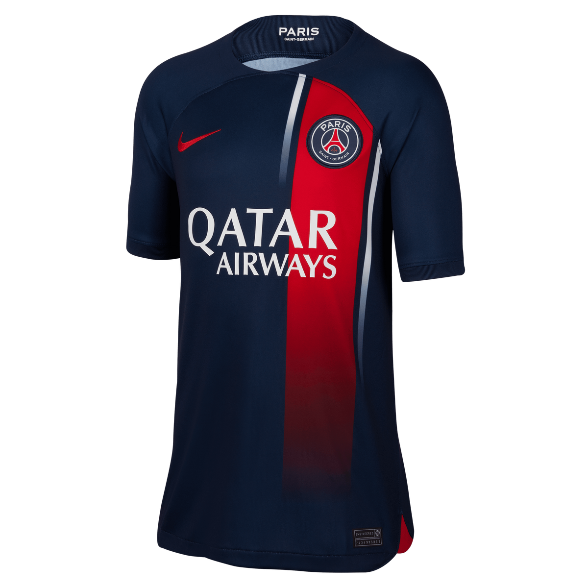 Nike Youth Paris Saint-German Stadium Home Jersey 23/24 product image 1, provided for visual reference and product detail