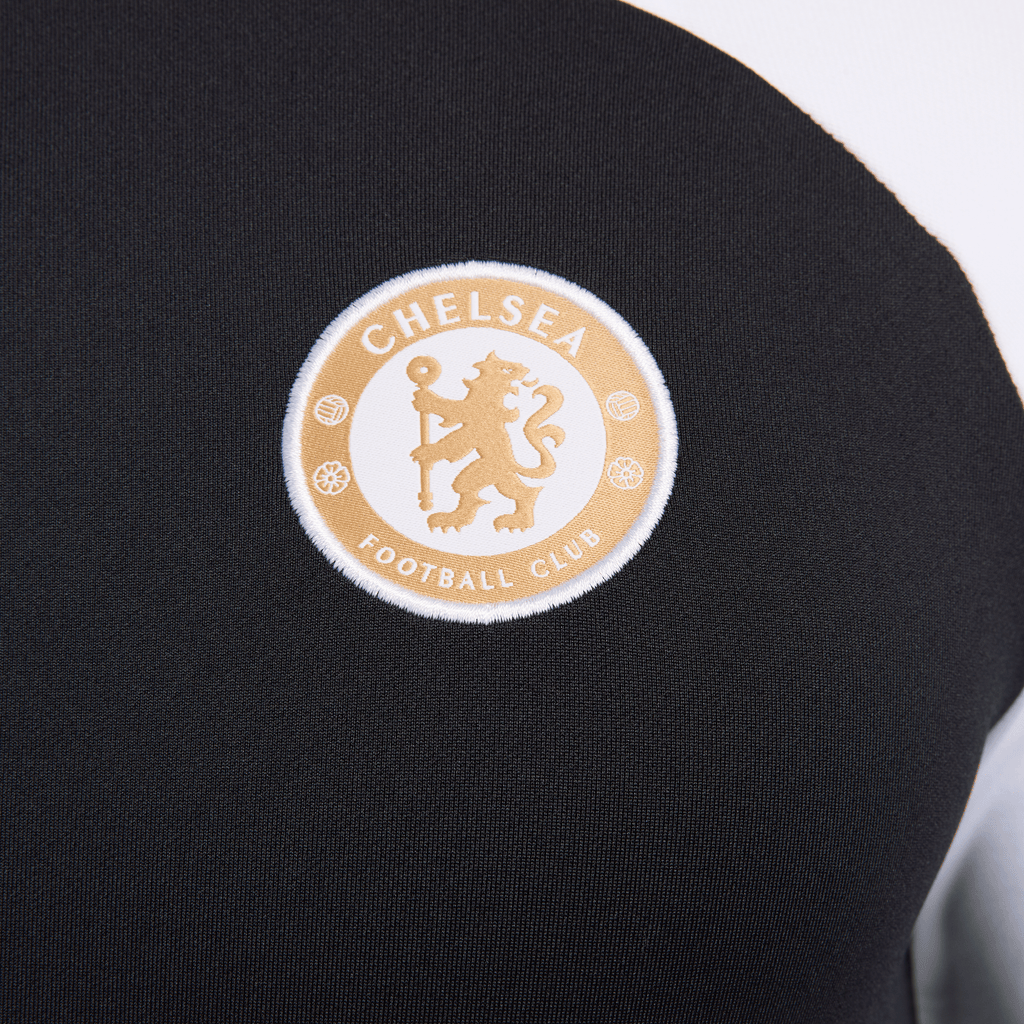 Nike Men Chelsea FC Strike Dri-FIT Soccer Drill Top-Black/White product image 3, provided for visual reference and product