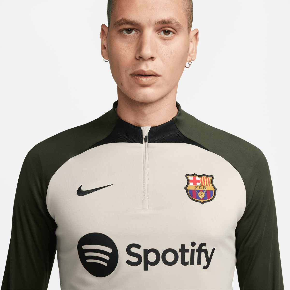 Nike Men FC Barcelona Strike Dri-FIT Knit Soccer Drill Top product image 3, provided for visual reference and product detail