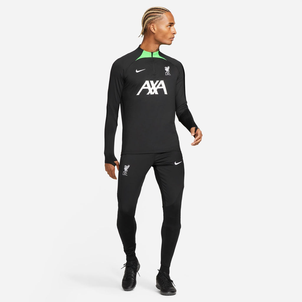 Liverpool FC Strike Men Nike Dri-FIT Black/Green Soccer Drill Top product image 7, provided for visual reference and product