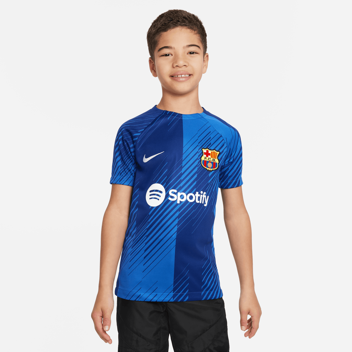 Nike Youth FC Barcelona Academy Pro Dri-FIT Pre-Match Soccer Top product image 1, provided for visual reference and product