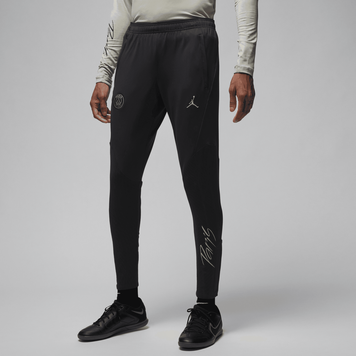 Nike Jorden Men Paris Saint-Germain Dir-Fit Strike 3rd Pants KPZ-Black/Black/Stone product image 1, provided for visual
