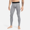 Nike Pro Men Dri-FIT Fitness Tights - Grey product image 1, provided for visual reference and product detail review