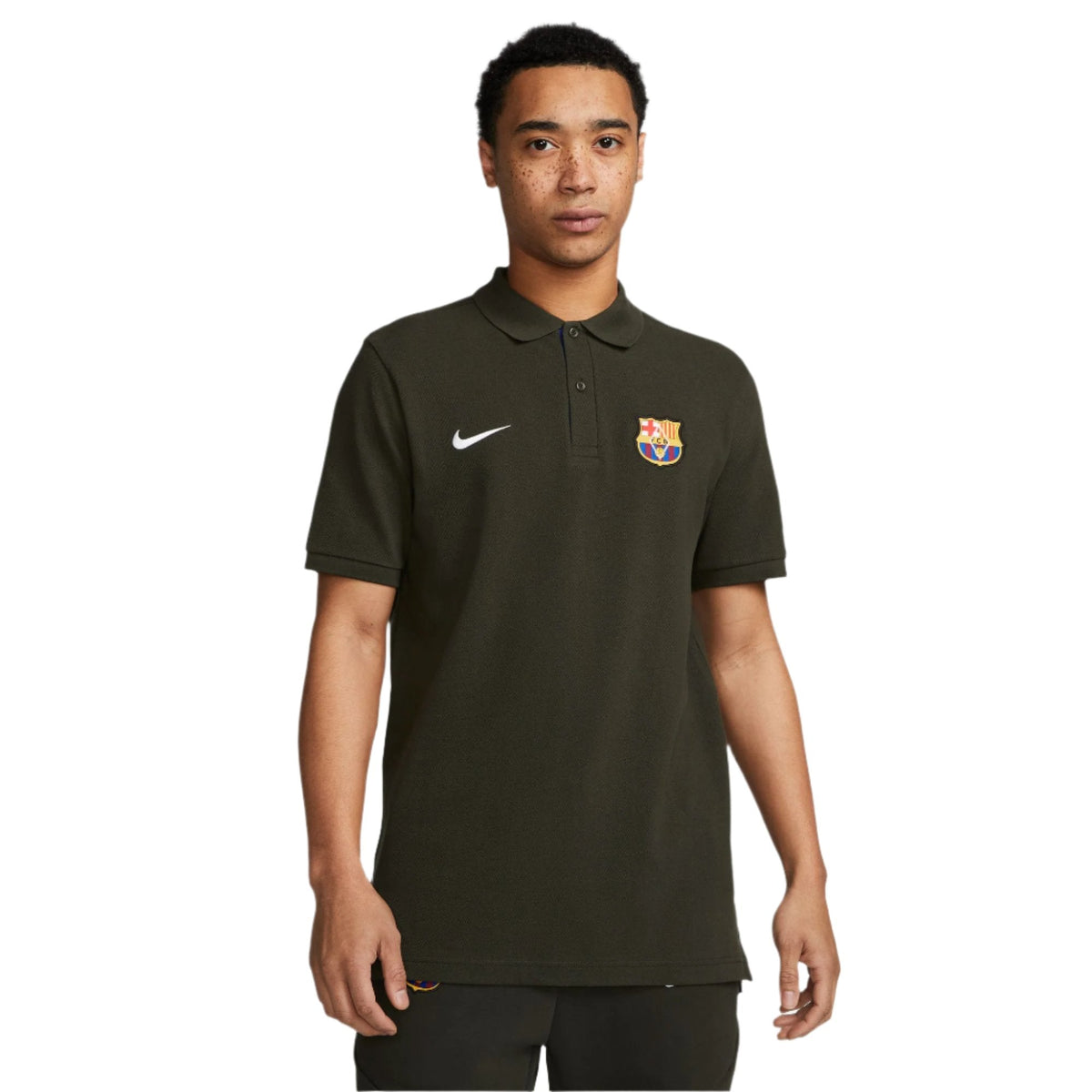 Nike Men FC Barcelona Soccer Polo product image 1, provided for visual reference and product detail review