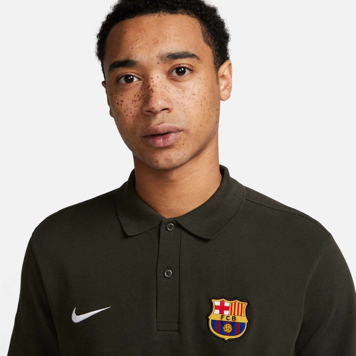 Nike Men FC Barcelona Soccer Polo product image 3, provided for visual reference and product detail review