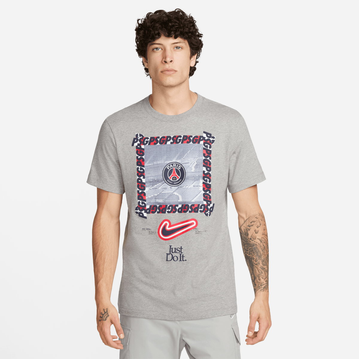 Nike Men Paris Saint-Germain DNA T-Shirt product image 1, provided for visual reference and product detail review