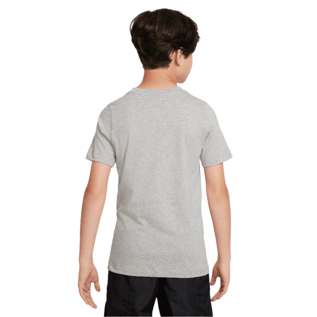 Nike Youth FC Barcelona Crest T-Shirt-Grey product image 2, provided for visual reference and product detail review