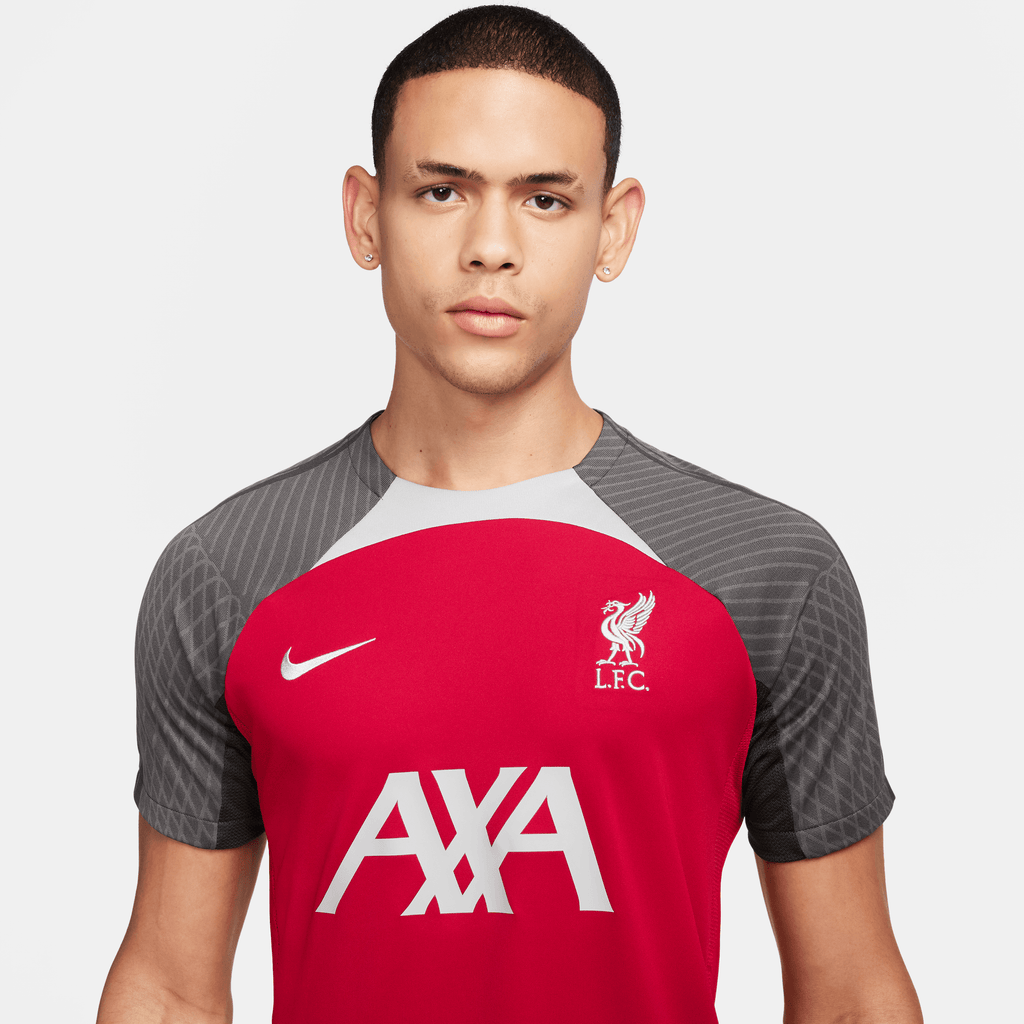 Liverpool FC Strike Men Nike Dri-FIT Knit Soccer Top product image 2, provided for visual reference and product detail review