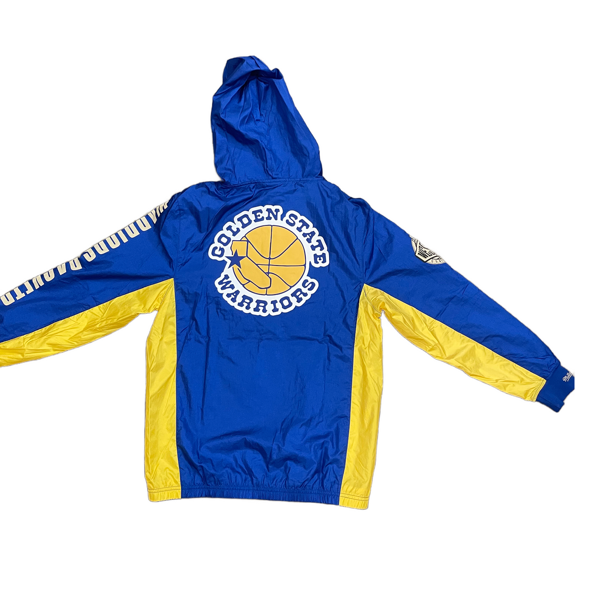 Mitchell & Ness Golden State Warriors Team OG 2.0 Anorak Windbreaker Vintage Logo Jacket product image 2, provided for