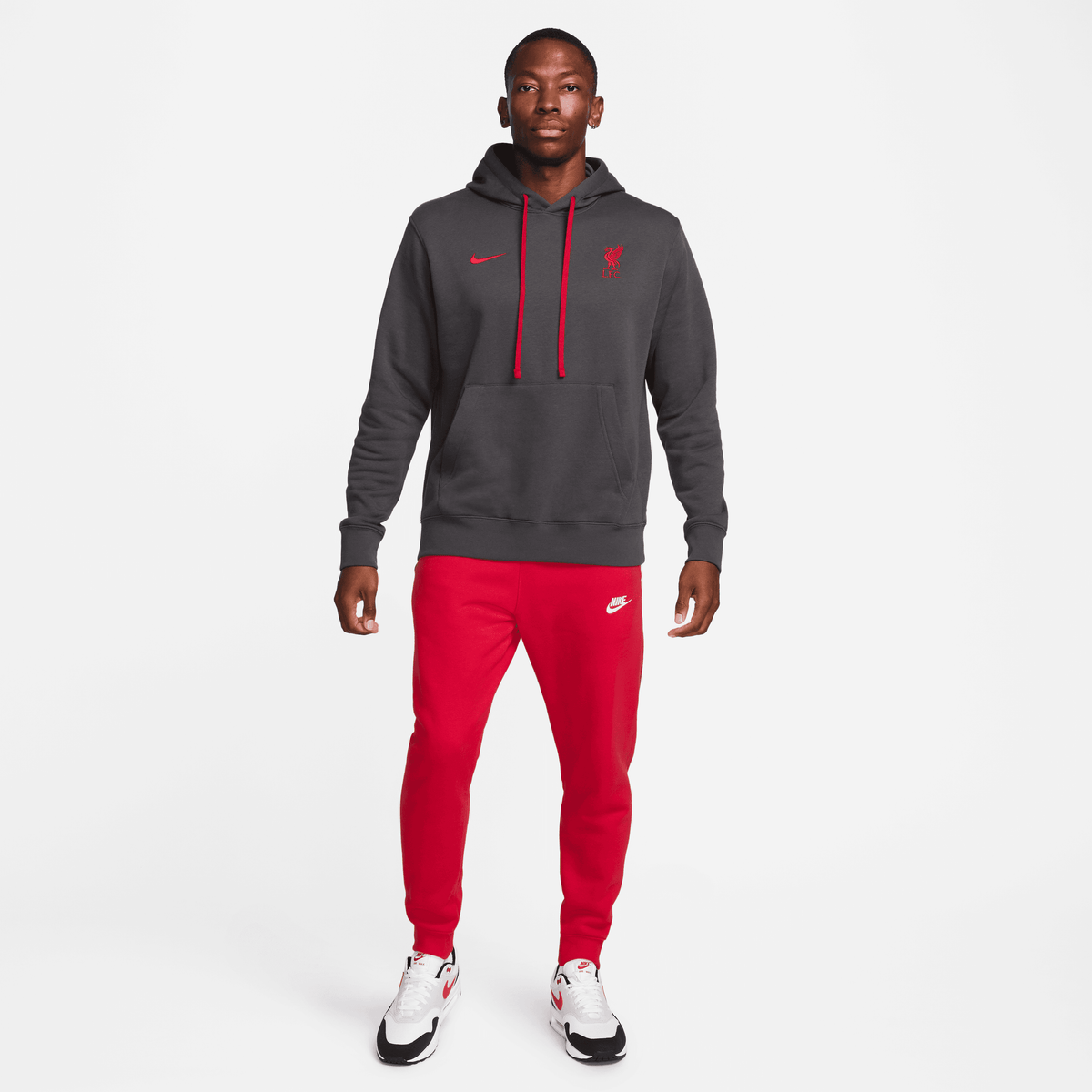 Liverpool FC Club Fleece Men Pullover Soccer Hoodie product image 4, provided for visual reference and product detail review