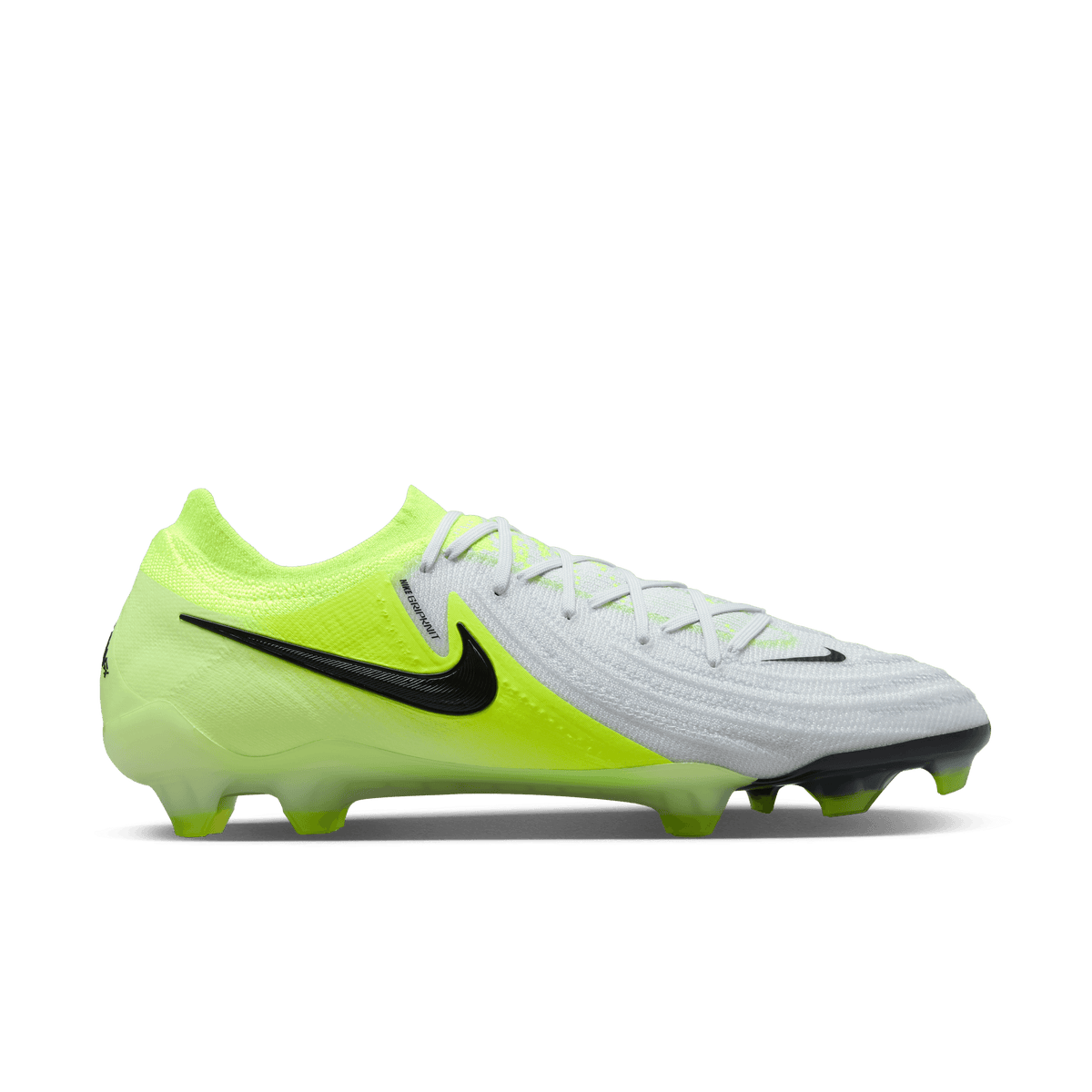 Nike Phantom GX 2 Elite FG-Metallic Silver/Black/Volt product image 1, provided for visual reference and product detail