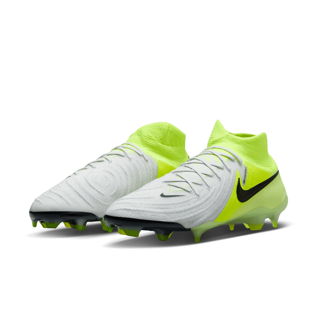 Nike Phantom Luna 2 Elite FG-Metallic Silver/Black/Volt product image 3, provided for visual reference and product detail