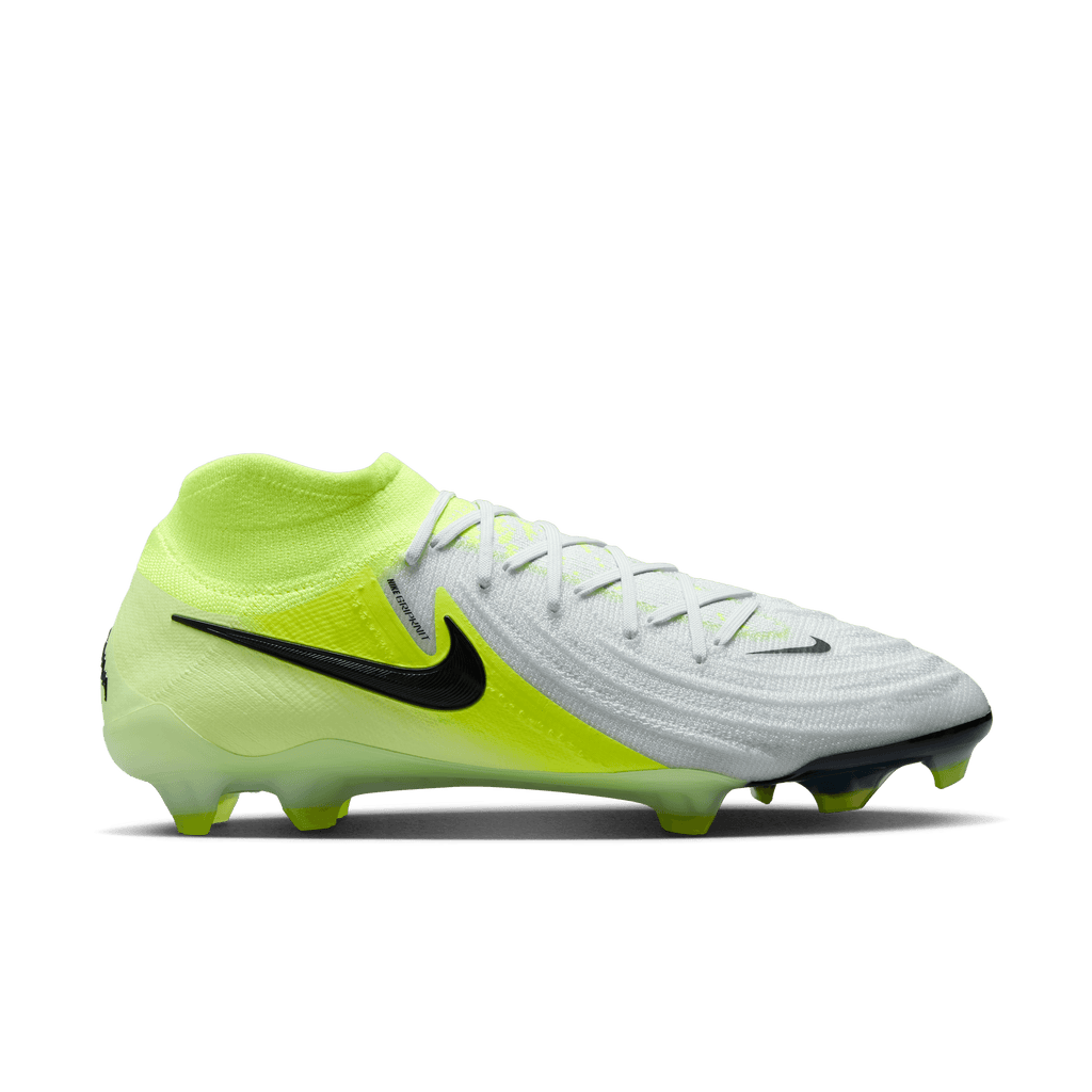 Nike Phantom Luna 2 Elite FG-Metallic Silver/Black/Volt product image 1, provided for visual reference and product detail