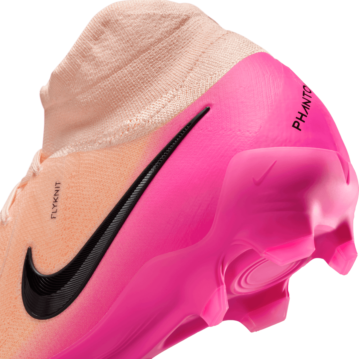 Nike Youth Phantom Luna 2 Pro FG- Crimson Tint/Black/Pink Blast product image 7, provided for visual reference and product