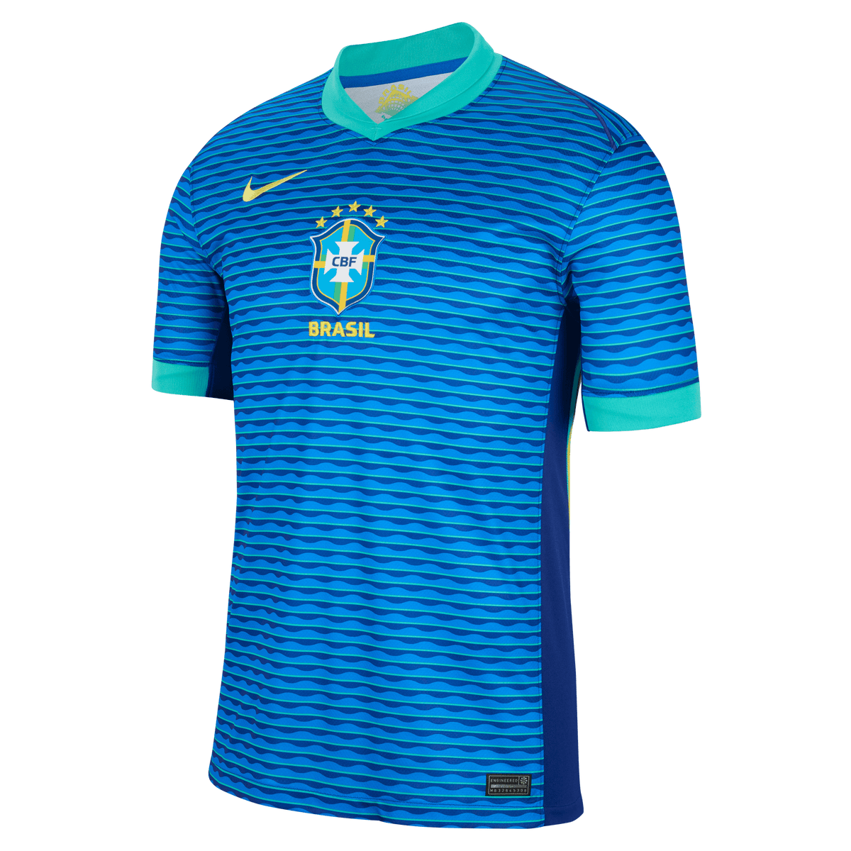 Nike Men Brazil Stadium Away Dri-FIT Soccer Replica Jersey 2024 product image 1, provided for visual reference and product