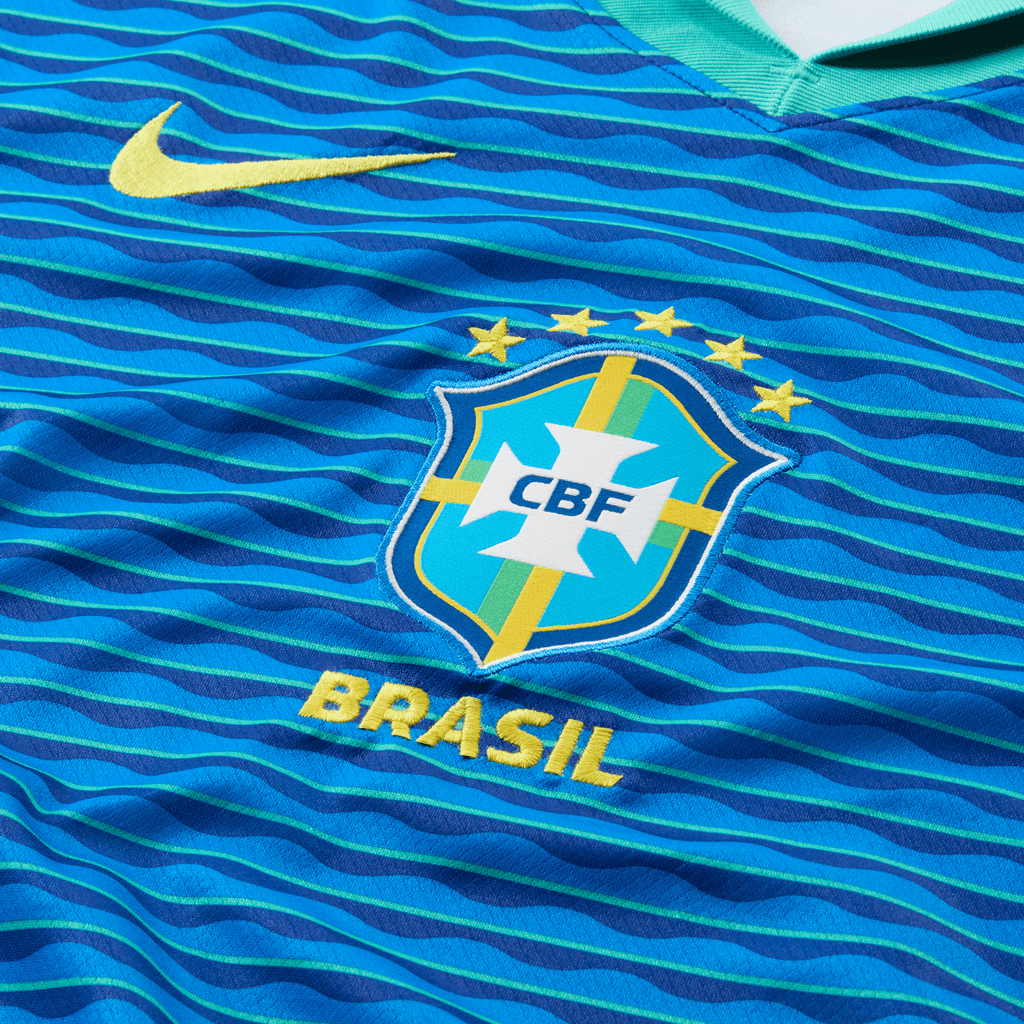Nike Men Brazil Stadium Away Dri-FIT Soccer Replica Jersey 2024 product image 4, provided for visual reference and product