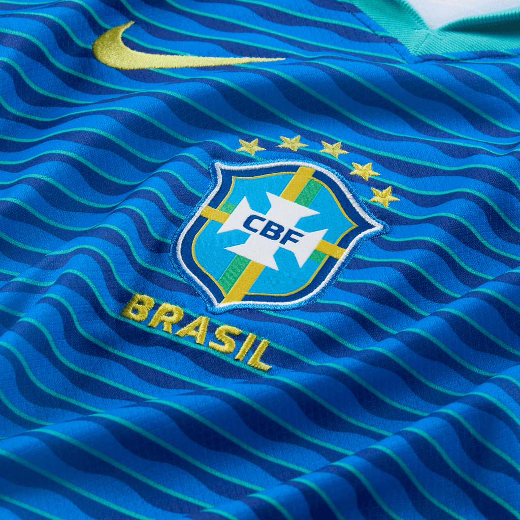 Nike Youth Brazil Stadium Away Dri-FIT Soccer Replica Jersey 2024 product image 3, provided for visual reference and product