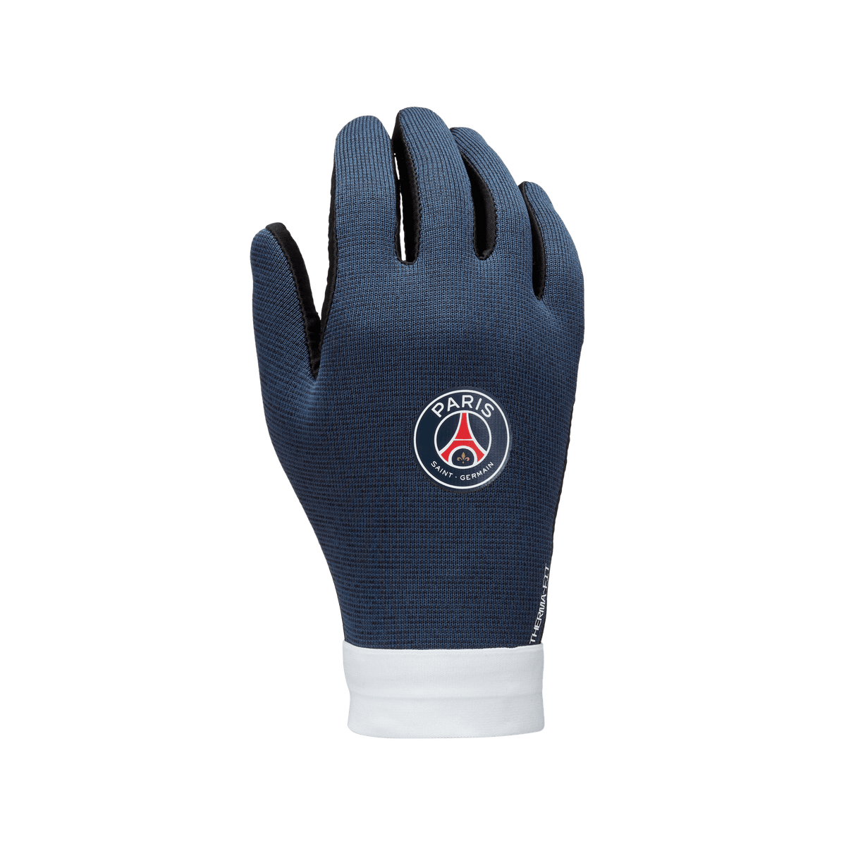 Nike Youth Jordan Paris Saint Germain Therma-Fit Gloves-Navy/White product image 1, provided for visual reference and