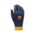 Nike Youth Barcelona Academy Therma-Fit Gloves-Navy/Gold product image 1, provided for visual reference and product detail