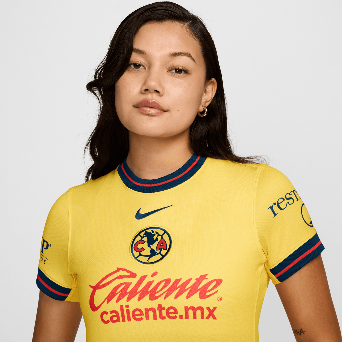 Nike Women Club América Stadium Home Soccer Jersey Dri-FIT 24/25 product image 2, provided for visual reference and product