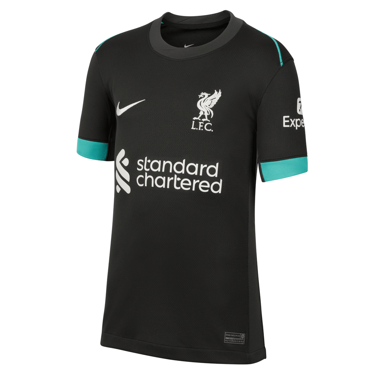 Nike Youth Liverpool FC Away Stadium Dri-FIT Soccer Jersey 24/25 product image 1, provided for visual reference and product