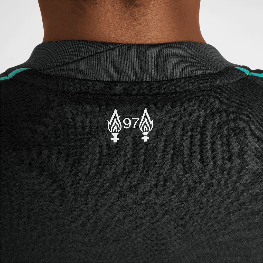 Nike Youth Liverpool FC Away Stadium Dri-FIT Soccer Jersey 24/25 product image 3, provided for visual reference and product