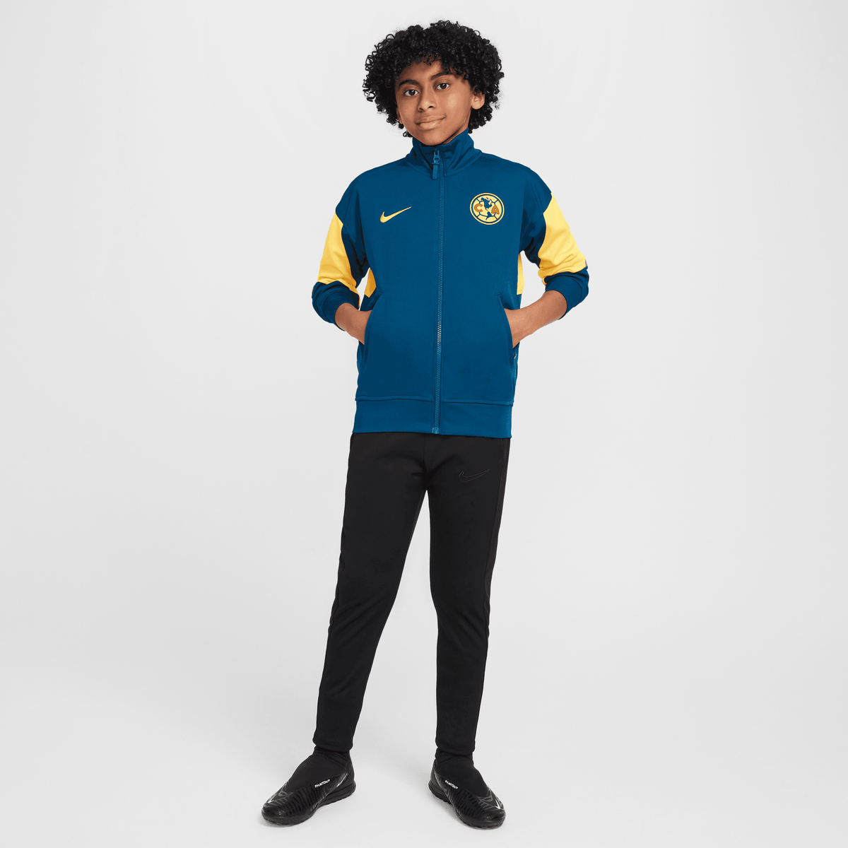 Nike Club América Academy Pro Big Kids' Dri-FIT Soccer Jacket product image 3, provided for visual reference and product