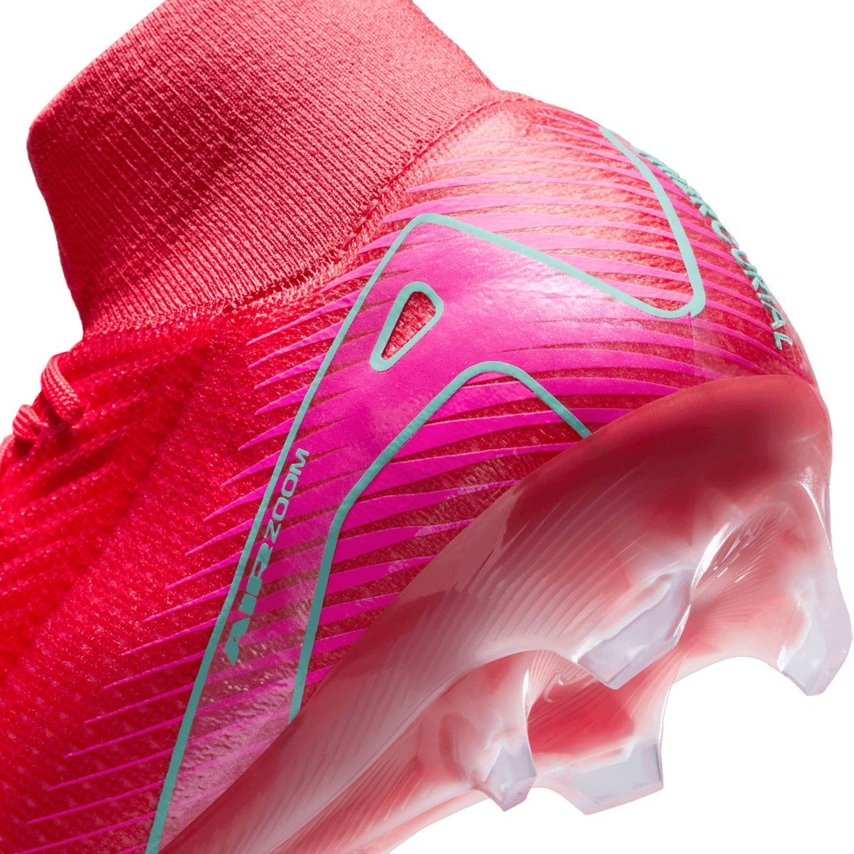 Nike Mercurial Superfly 10 Elite FG -Ember Glow/Aurora Green product image 7, provided for visual reference and product