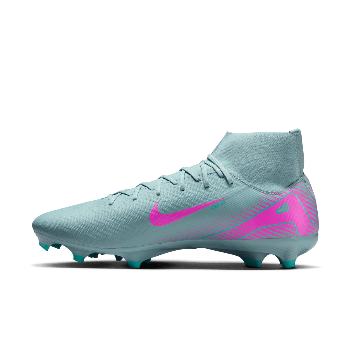 Nike Youth Mercurial Superfly 10 Academy FG-Ocean Cube/Pink Blast product image 2, provided for visual reference and product