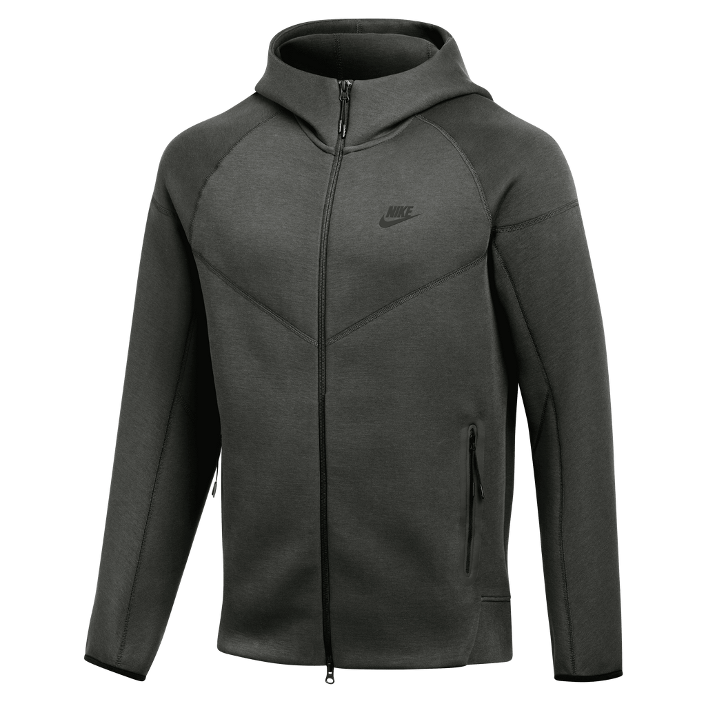 Nike Men Black Tech Fleece Full-Zip Windrunner Hoodie -gre product image 1, provided for visual reference and product detail