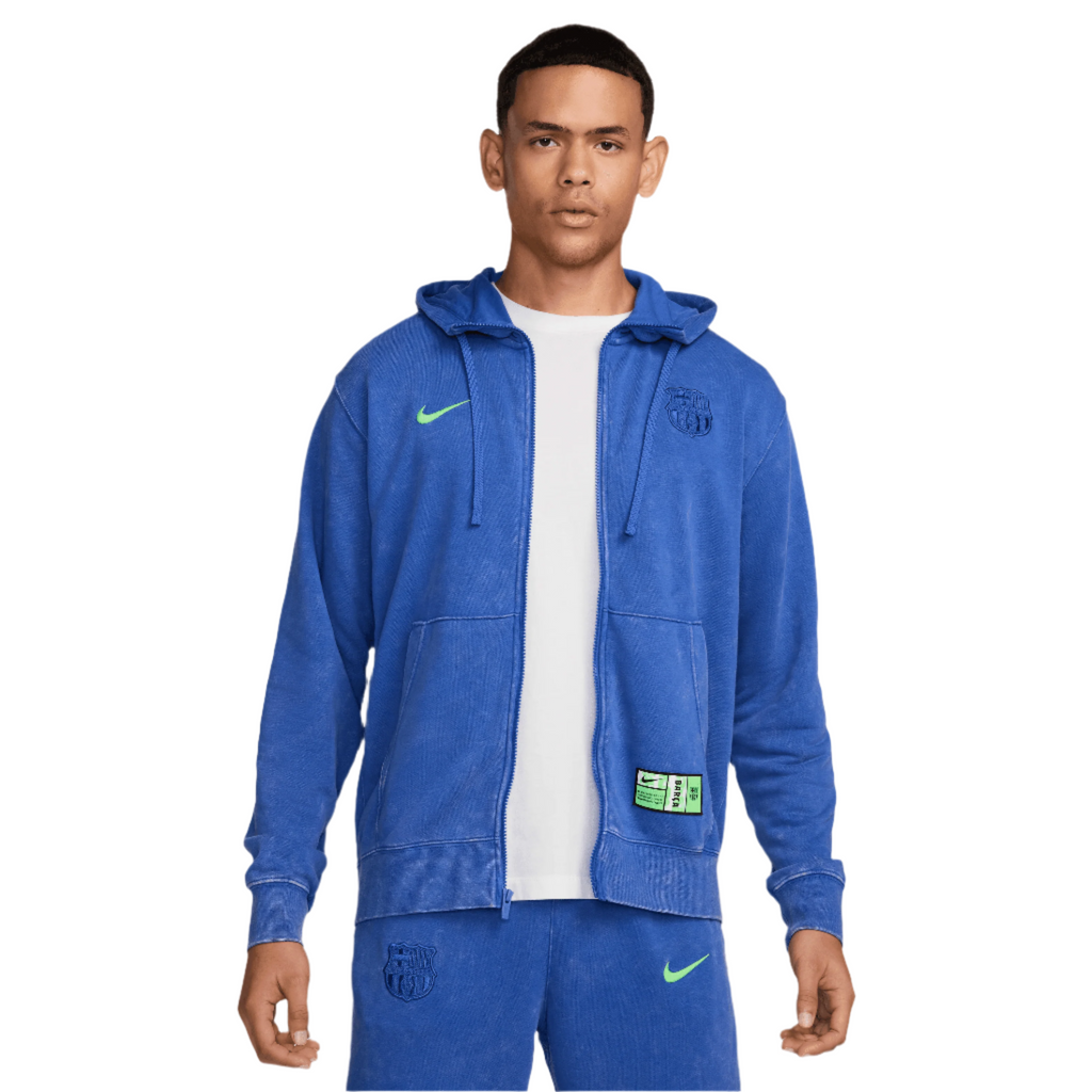 Nike FC Barcelona Club Third Soccer French Terry Full-Zip Hoodie product image 1, provided for visual reference and product