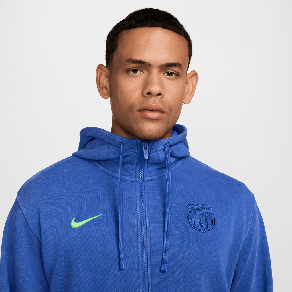 Nike FC Barcelona Club Third Soccer French Terry Full-Zip Hoodie product image 5, provided for visual reference and product