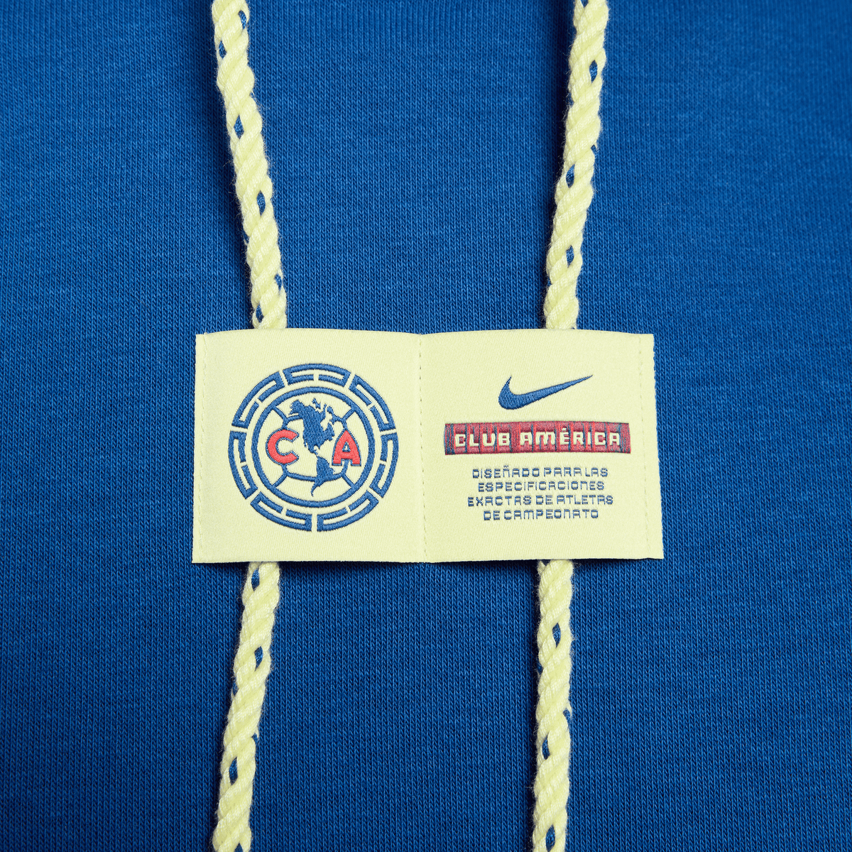 Nike Men Club América Fleece Pullover Hoodie-Blue product image 4, provided for visual reference and product detail review