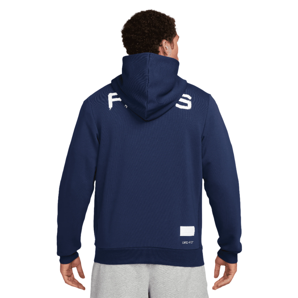 Nike Men Paris Saint-Germain Dri-FIT Soccer Pullover Hoodie - Navy product image 2, provided for visual reference and