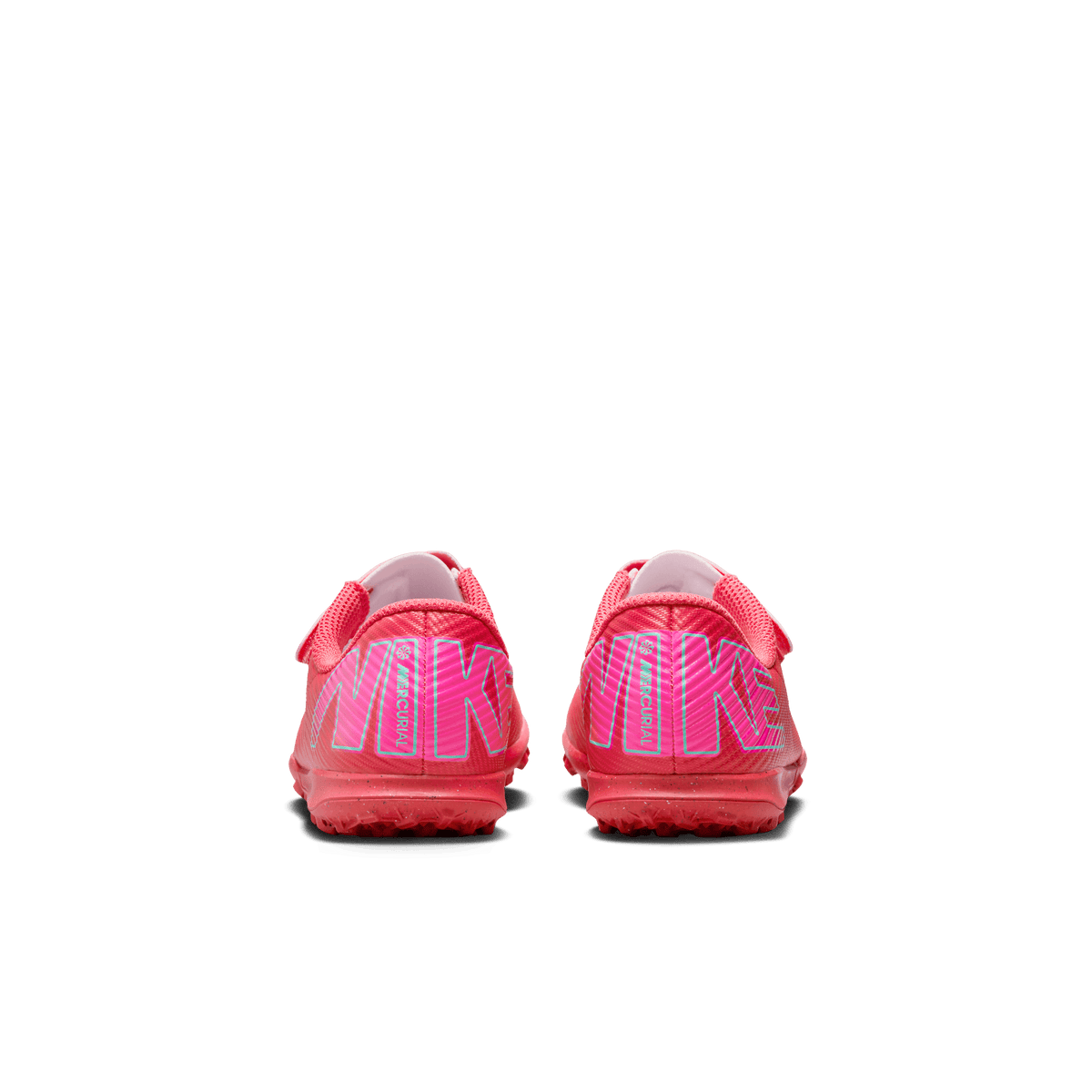 Nike Jr. Mercurial Vapor 16 Club Little Kids' TF Low-Top Soccer Shoes-EMBER GLOW/AURORA GREEN product image 3, provided for