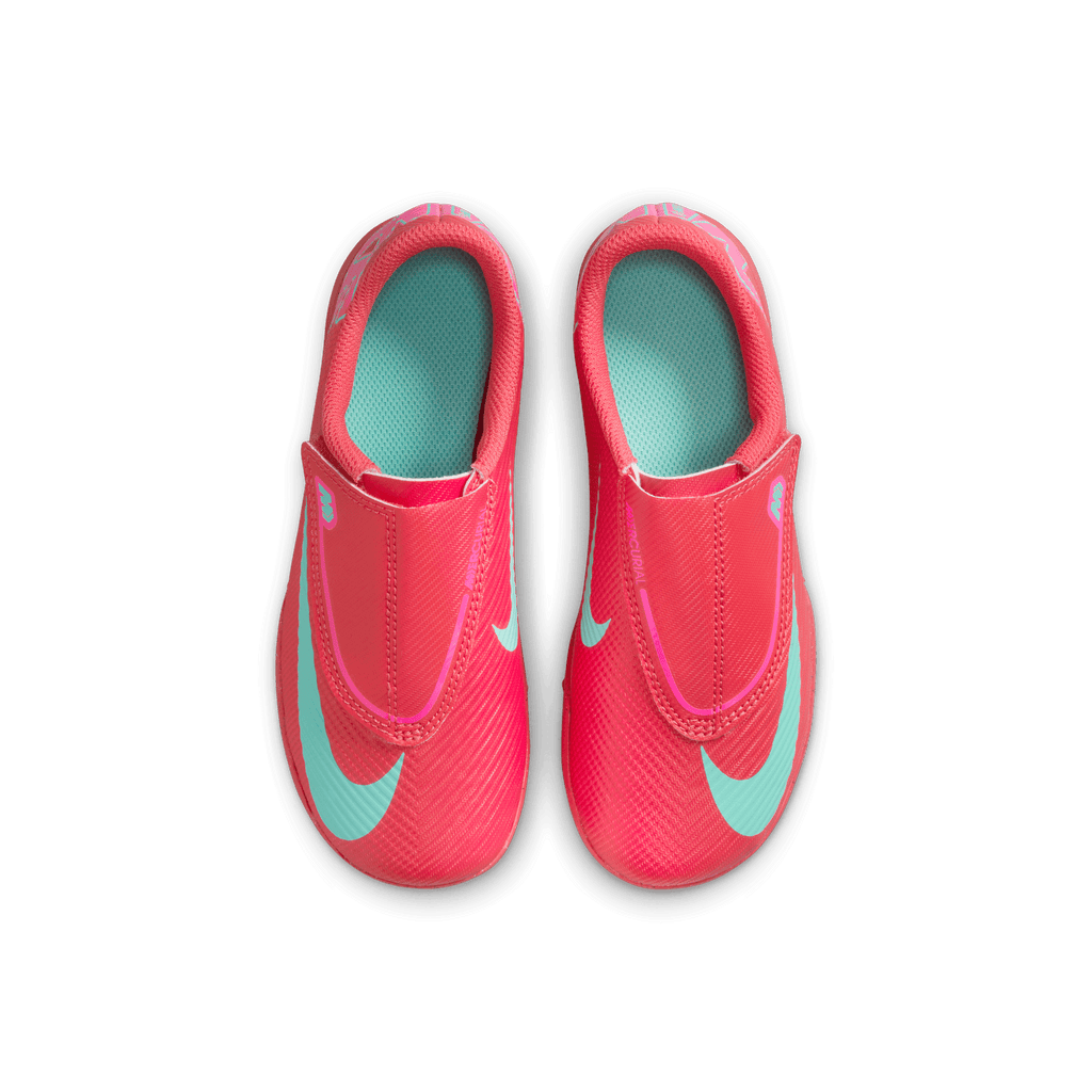 Nike Jr. Mercurial Vapor 16 Club Little Kids' TF Low-Top Soccer Shoes-EMBER GLOW/AURORA GREEN product image 5, provided for