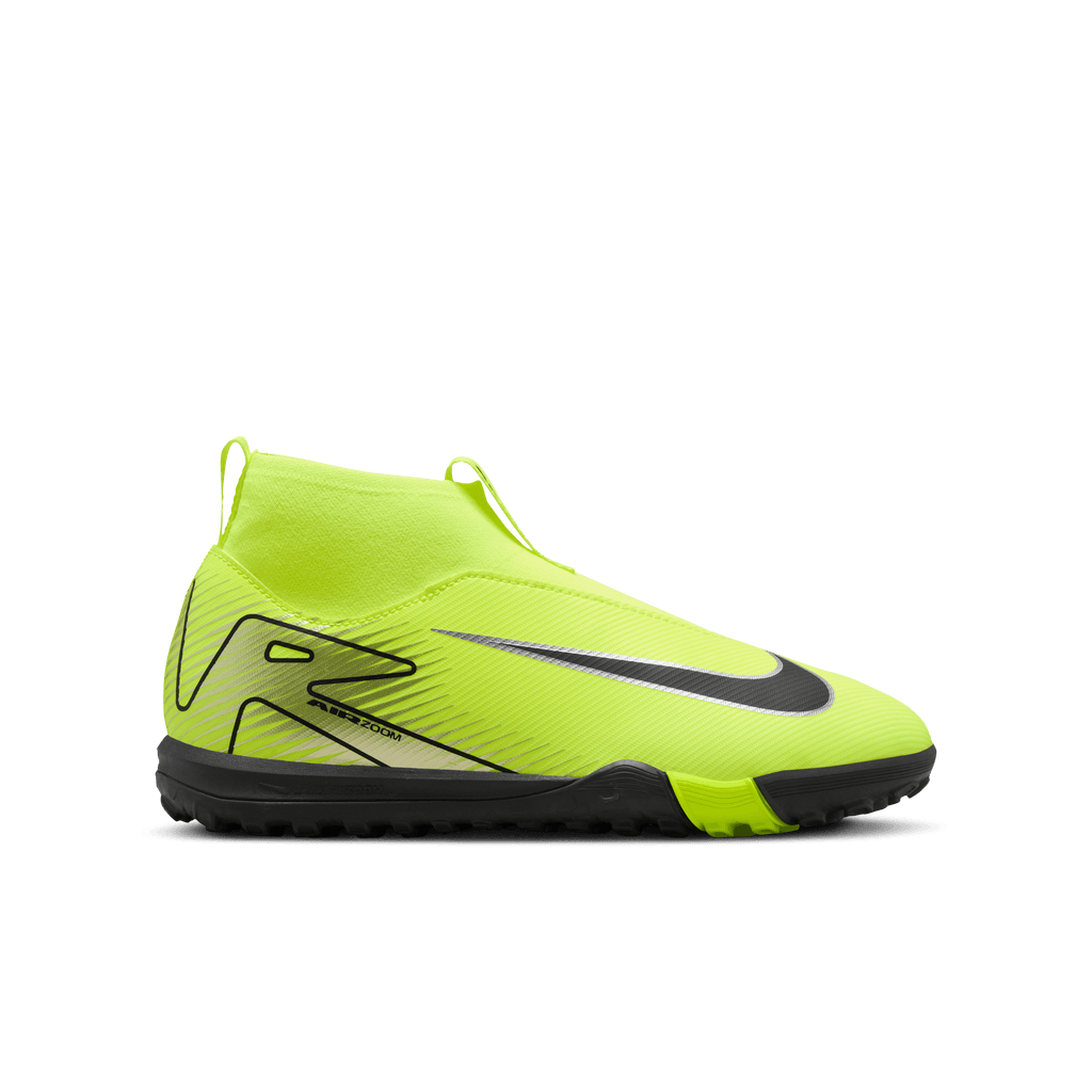 Nike Jr. Mercurial Superfly 10 Academy Little/Big Kids' TF-Volt/Black product image 1, provided for visual reference and