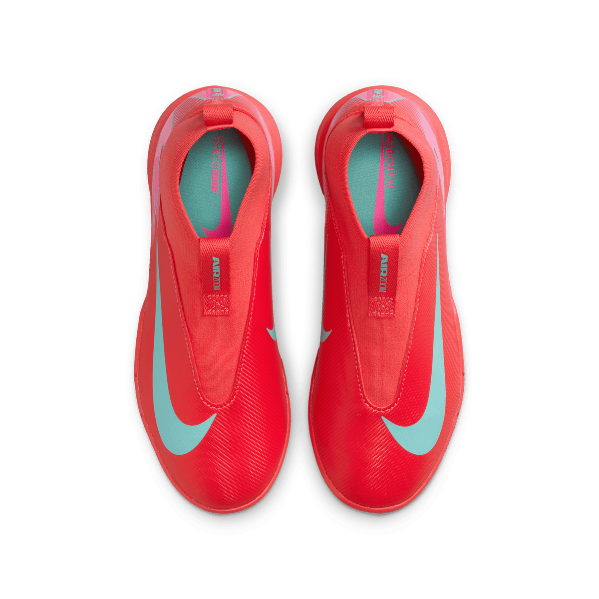 Nike Jr. Mercurial Superfly 10 Academy Indoor-Ember Glow/Aurora Green product image 4, provided for visual reference and