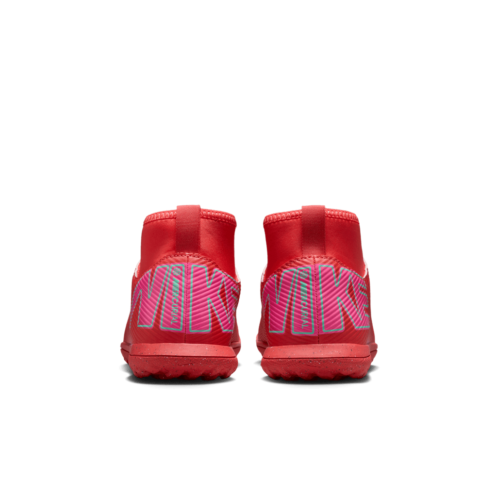 Nike Jr. Mercurial Superfly 10 Club TF-Ember Glow/Aurora Green product image 4, provided for visual reference and product