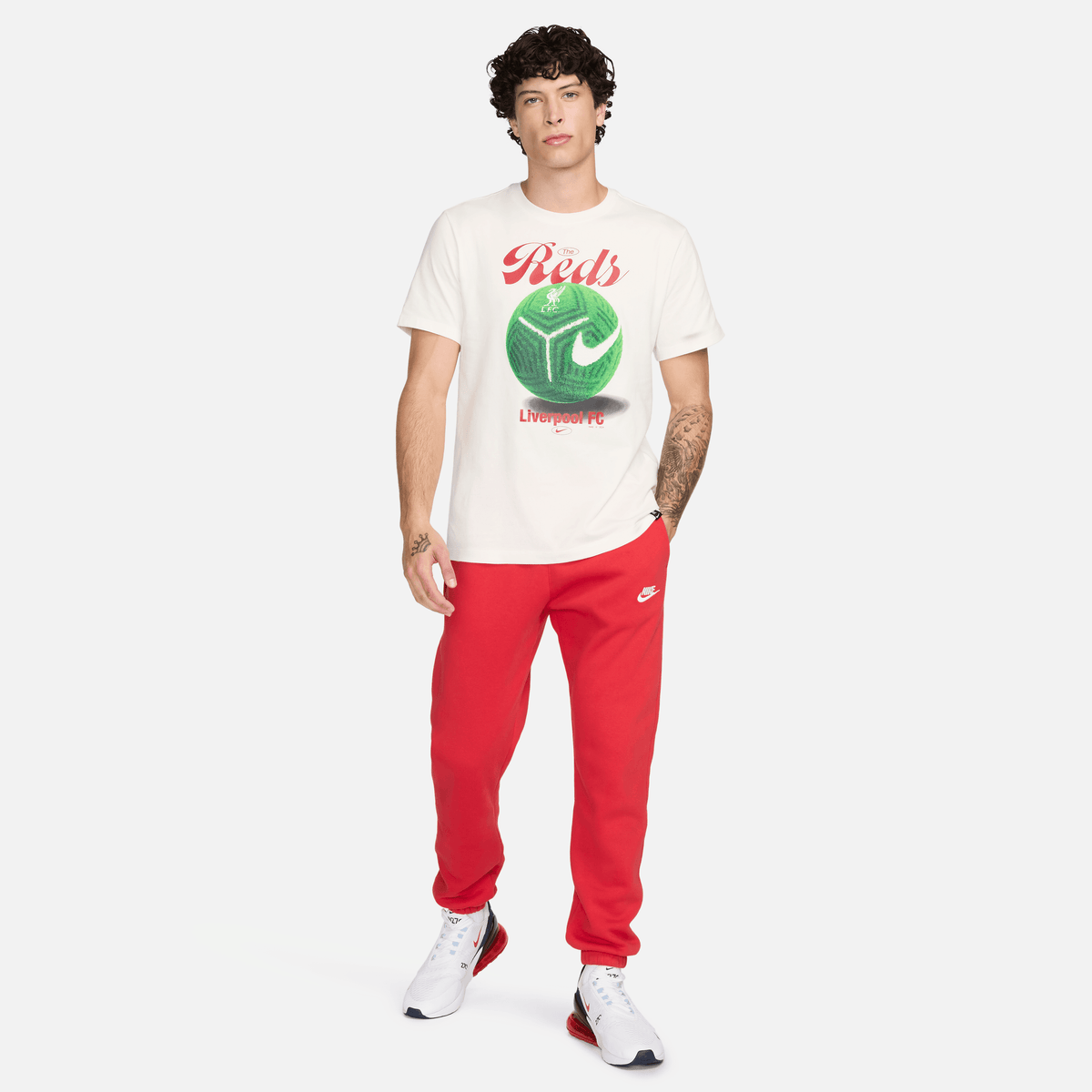 Nike Liverpool FC Men Soccer T-Shirt product image 2, provided for visual reference and product detail review