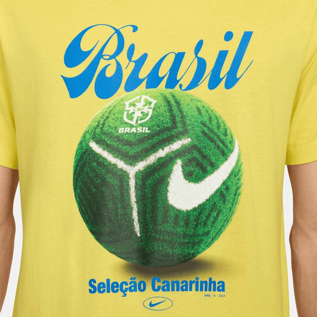 Nike Brazil Field T-Shirt 2024-Yellow product image 3, provided for visual reference and product detail review
