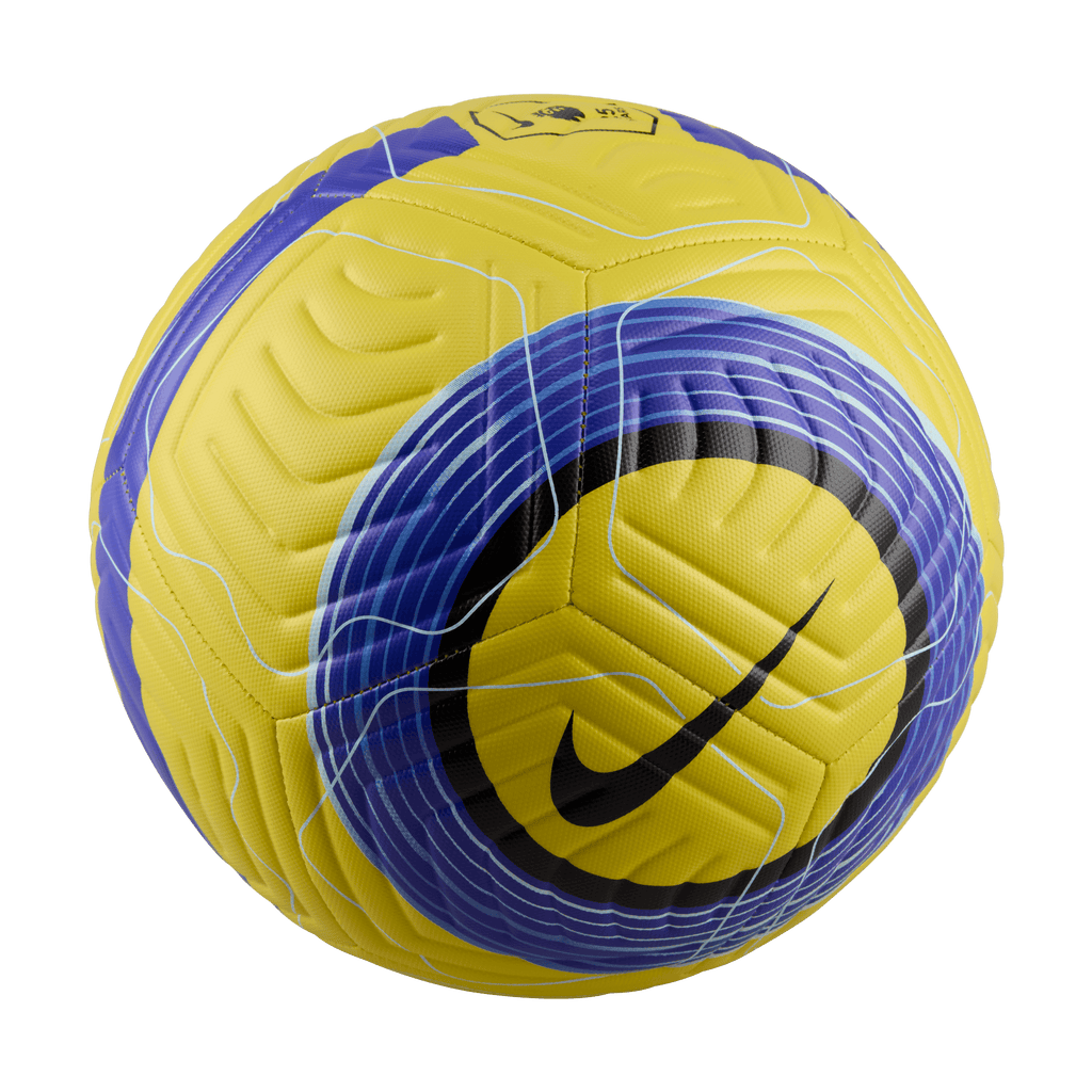 Nike Premier League Academy Soccer Ball-Yellow/Blue/Black product image 2, provided for visual reference and product detail