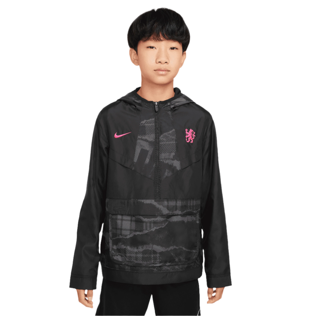 Nike Chelsea FC Amplify Windrunner Third Big Kids' (Boys')Anorak Jacket product image 1, provided for visual reference and