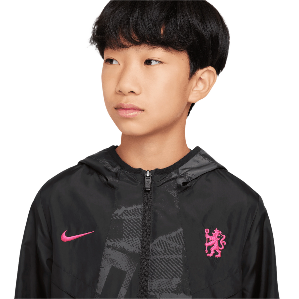 Nike Chelsea FC Amplify Windrunner Third Big Kids' (Boys')Anorak Jacket product image 3, provided for visual reference and