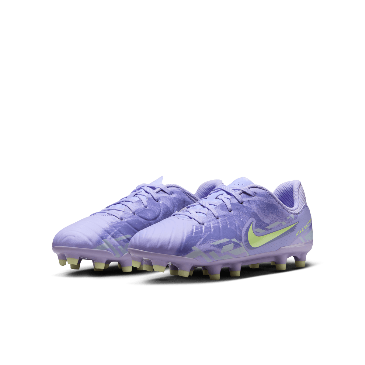 Nike United Jr. Tiempo Legend 10 Academy-Purple Agate/Barely Volt product image 5, provided for visual reference and product